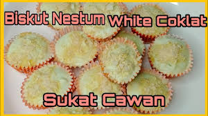 Siap ada bubuh cip coklat dan almond. Biskut Nestum White Coklat Sukat Cawan Mudah Dan Sedap Kuihraya Resepikuihraya Youtube