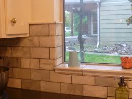 Showing Off The Tile Around Window And Top Of Wall Tiles Tile Around Window Kitchen Window Sill Trendy Kitchen Backsplash