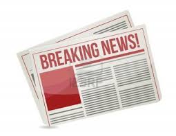 Newspaper Headline Reading Breaking News Illustration Newspaper Headlines Headlines Breaking News