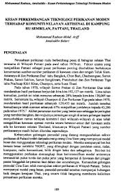 Perkembangan perkembangan era teknologi tekno logi maklumat, kerajaan telah mengubah pembangunan pendidikan dengan lebih maju lagi. Kesan Perkembangan Teknologi Perikanan Moden Terhadap Komuniti Nelayan Artisenal Di Kampung Ru Sembilan Pattani Thailand Jati Journal Of Southeast Asian Studies