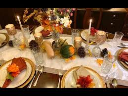 From rustic centerpieces to pretty beautiful tones of orange and gold make for an elegant thanksgiving table. Dollar Tree Thanksgiving Tablescape Youtube