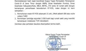 Permohonan disampaikan secara tidak langsung, baik melalui surat atau media elektronik; Di Balik Datangnya Bantuan Penanganan Covid 19 Dari Bnpb Ke Jatim