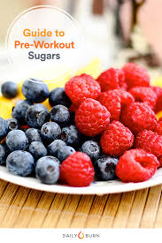 sugar to eat pre workout