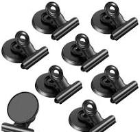 8Pack Strong Fridge Magnets Magnetic Clips Bulldog Clips Heavy Duty  Magnetic Clips Perfect for Refrigerator Whiteboard Magnets Photo Displays  Home ...