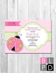 Ladybug Baby Shower Invitation Little Lady Is On Her Way Etsy Bright Pink Bridal Shower Pink Bridal Shower Ladybug Baby Shower