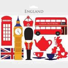 London Clipart England Clip Art Travel Uk Tea Bus Double Decker Flag Scrapbooking Voyage Clipart Et Photo Personnalise