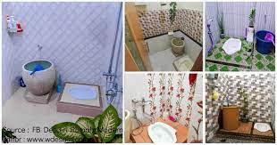 Kamar mandi ini memiliki desain dinding yang menarik, dilapisi kombinasi warna hitam dan abu sedangkan sisi lain memilih warna. Desain Kamar Mandi Sederhana Dan Murah Desain Rumah Minimalis Sederhana