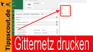 Excel tabellen sind ein wesentlicher bestandteil von excel und helfen dir bei der auswertung von daten. Excel Gitternetzlinien Drucken Youtube