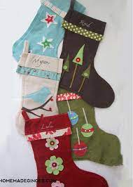 Diy Stockings Homemade Ginger Christmas Stockings Diy Diy Stockings Diy Felt Christmas Stockings