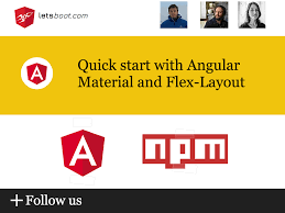 To add angular material to your project, run: Quick Start With Angular Material And Flex Layout By F Laurens Letsboot Medium