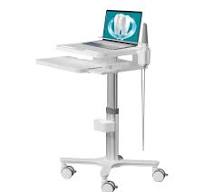 Medical Cart Trolley, Mobile Adjustable Height Dental Cart with Oral Scanner Holder for for Hospital, Dental
