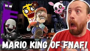 MARIO KING OF FNAF! SMG4 R64: Return to Freddy's spaghettria (REACTION!)