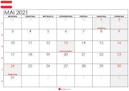 Einfach bundesland und jahr auswählen, schon steht der gewünschte kalender zum. Download Kostenlos Kalender Mai 2021 Osterreich