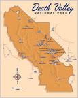Image of Death Valley National Park map