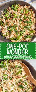 One Pot Low Carb Leftover Chicken Recipe With Spinach And Beans Is Just 5 Ingredients And 15 M Leftover Chicken Recipes Spinach Recipes Healthy Chicken Recipes