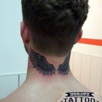 Neck Wings Tattoo Mohawk Tattoo Paisley Back Of Neck Tattoo Neck Tattoo Tattoos For Guys