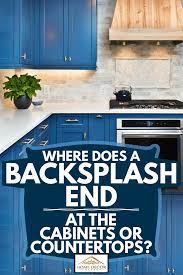 Menards® carries premium peel and stick backsplash products in metal, glass, stone, vinyl, and more. Where Does A Backsplash End At The Cabinets Or Countertops Home Decor Bliss