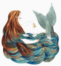 Gone Dipingere Idee Illustrazione Sirena Illustrazione Di Pesce