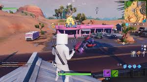 The challenge gives you a hint as to where he is hiding. Fortbyte Challenge 6 Ice Cream Shop In The Desert Location Fortnite Guide The Gamer Hq