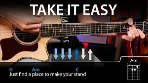 How To Play Take It Easy Eagles On Guitar Easy Lesson Guitar Lessons Songs Take It Easy Easy Lessons