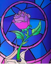 Will you accept this rose? How To Make Stained Glass Cookies Sort Of Stained Glass Rose Disney Stained Glass Making Stained Glass
