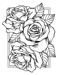 Rose bunch vector clipart and illustrations (6,239). Rose Coloring Pages Print The Flower Queen Online