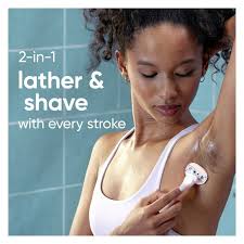 Venus ComfortGlide White Tea Razor for Women, 3 blades, Manual Razor,  Handle and 2 Blade Refills, Pink