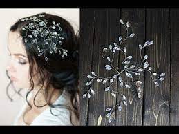 How to make bridal headpieces. Easy Diy Headpiece For Prom Wedding Bridal Hair Pin Headband Youtube