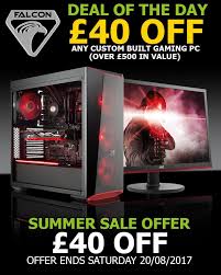 They were noted for their high level of realism unseen in contemporary simulation games. Falcon Computers Ltd Summer Sale 40 Off Any Gaming Pc Over 500 In Value Offer Ends 20 08 17 Facebook