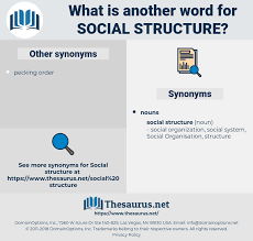 Synonyms For Social Structure Thesaurus Net