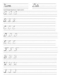 Printable writing paper templates for primary grades. Alphabet In Cursive Handwriting Worksheet Chart Outstanding Manuscript Worksheets Pdf Free Duckcommandermusical