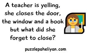 How to make a puzzle: A Teacher Is Yelling Riddle Answer Puzzle Paheliyan