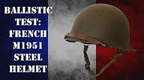 Helmet Ballistic Test: French M1951 Steel Helmet - YouTube