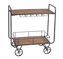 Organizer Dapur Troli Produsen & Grosir Keranjang Utilitas Kayu Logam  Modern Bar Logam & Kayu Melayani Troli