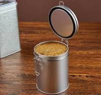 Customizable Round Rectangle Airtight Tin Can Packing Coffee Bean Cookie  Candy Metal Tin Canister Box with Latch Lock