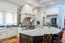 formal painted white kitchen with