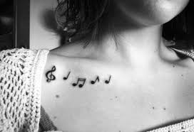 Melodi Music Tattoo Designs Collar Bone Tattoo Tattoos