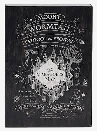 Wir drucken das bild auf hochwertigem fotopapier. Harry Potter Marauder S Map Wood Wall Art Harry Potter Wall Art Harry Potter Marauders Map Map Wood