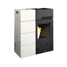 Les poêles à bois sont des appareils de chauffage d'appoint : Poele Hybride Bois Granules Bronpi Mixte Carol 15 Kw Buches Granules Couleur Blanche Poele Discount