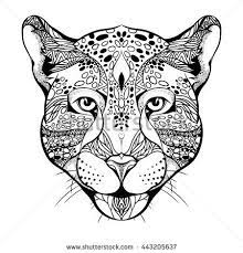 Jaguar head isolated cartoon mascot design. Pin On Dsn Animal