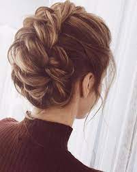 100 Gorgeous Wedding Hair From Ceremony To Reception Elegant Braided Hairstyle High Bun Hairstyles Hair Styles