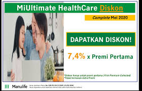 Secara umum, premi asuransi kesehatan akan disesuaikan pada plafon, usia, jenis kelamin, dan riwayat penyakit calon nasabah. Good News Promo Diskon Premi Asuransi Kesehatan Murni Miultimate Healthcare Klinik Asuransiku