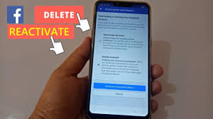 Deactivating or deleting your account. How To Delete Reactivate Facebook Account On Mobile Easy Youtube