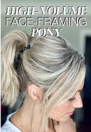 How to Keep Face Framing Pieces in Ponytail