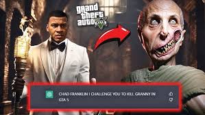 CHAT GPT Challenges CHAD FRANKLIN to KILL Granny in GTA 5 !