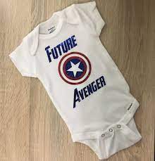 Avenger Onesie Captain America Baby Marvel Baby Gift Marvel Etsy