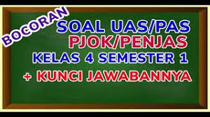 Pts ini juga dikenal sebagai uts ujian tengah semester. Soal Uas Pjok Kelas 4 Semester 1 Kurikulum 2013 Dan Kunci Jawaban Nurul Hidayah