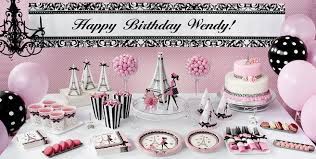 Perfect for a great gatsby themed wedding or party! Pink Paris Party Supplies Paris Theme Party Party City 13th Birthday Parties Paris Theme Party Pink Paris Party