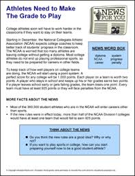 I see what you're saying… or i hear you or i can't get a grasp on that. News For You Athletes Need To Make The Grade To Play Education World