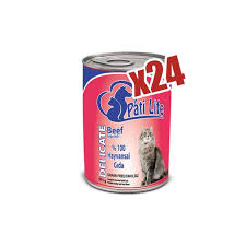 Pati Life 24 Lu Beef Sigir Etli Konserve Tahilsiz Yas Yetiskin Kedi Mamasi 415 Gr